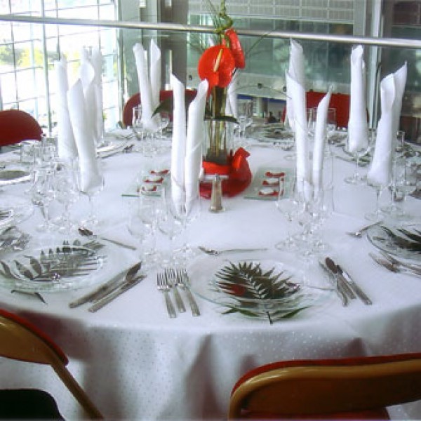 table ronde  diametre 150 152 cm 8 personnes location montbrison andrezieux feurs boen
