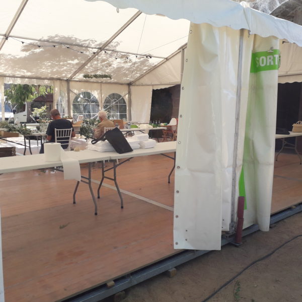 parquet planche chapiteau réception mariage  location
