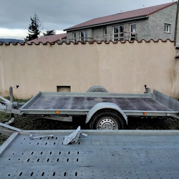 location plateau 1 essieu sans permis remorque ptac 1300 kg loire